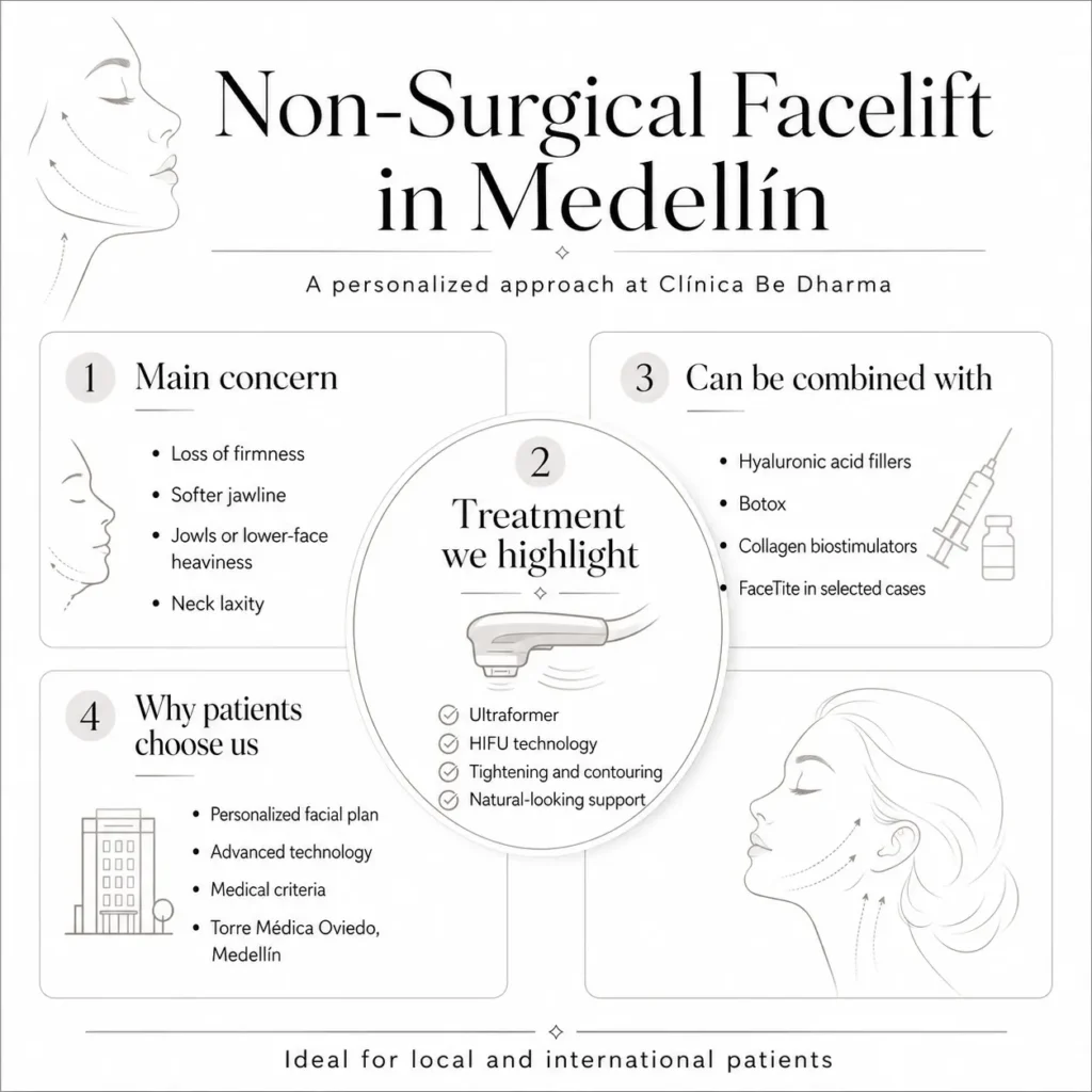 Non-surgical Facelift in Medellín- Clínica Be Dharma