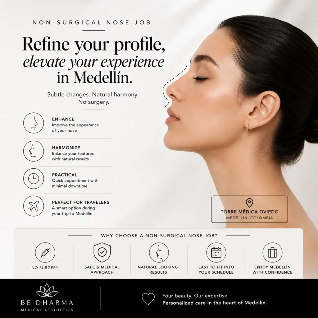 Non-Surgical Nose Job in Medellín- Clínica Be Dharma Medellín