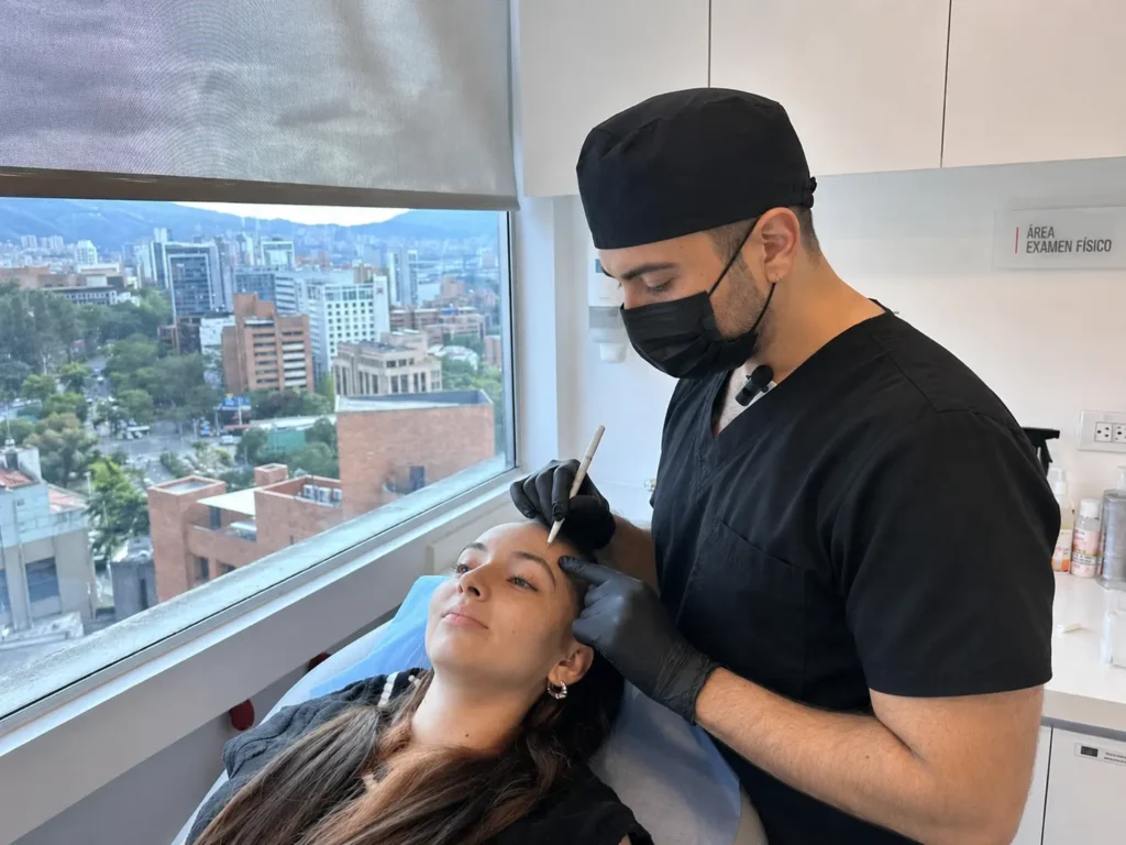 Marcación para aplicación de inyectables en Medellín - clínica estética Be Dharma